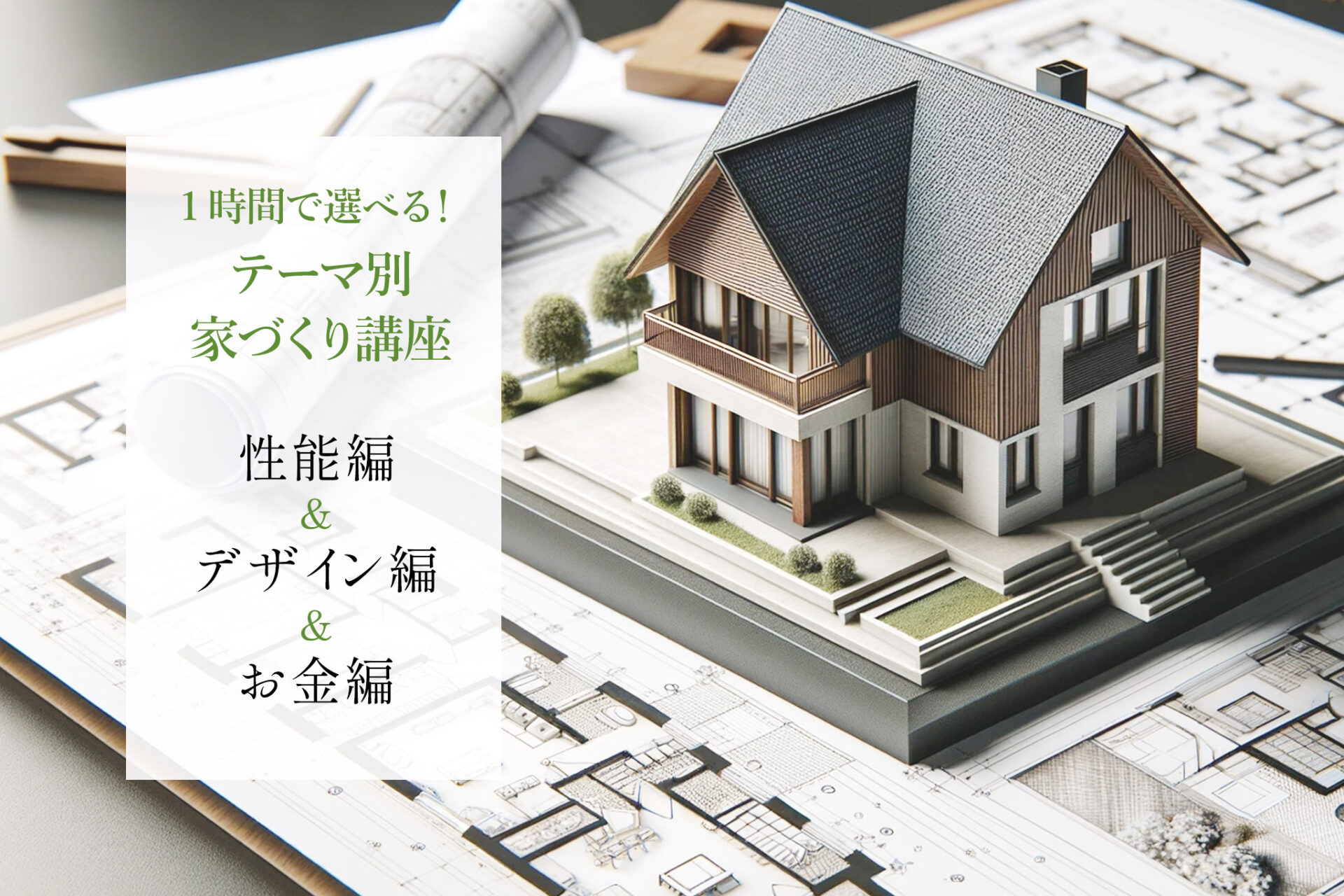1時間で学べる！テーマ別家づくり講座